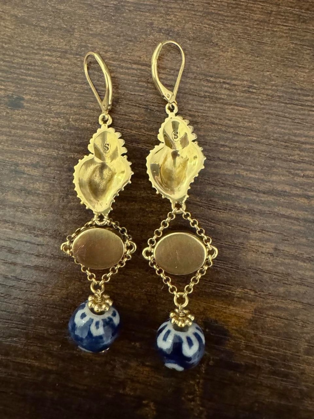 Sézane RARE Tara Earrings in Gold/Multicolored - Picture 2 of 5